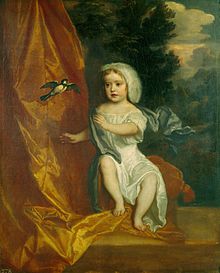Anne at 3 years of age, by the court painter, Sir Peter Lely.
