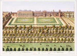 Garden Design of St. James's Palace by Johannes Kip, After Robert Inglish and Leonard Knyff